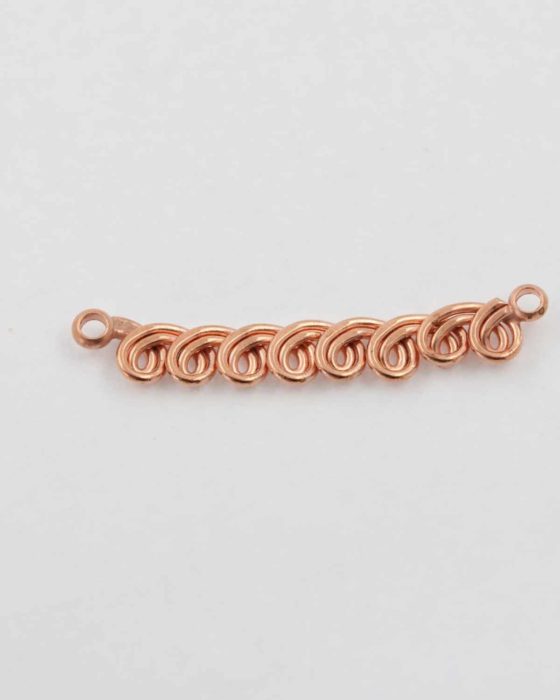 Spiral bail, 32 x 5 mm. Sold per pack of 10