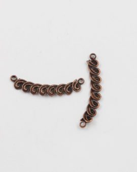 spiral bail antique copper