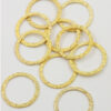 large round ring 20mm gold