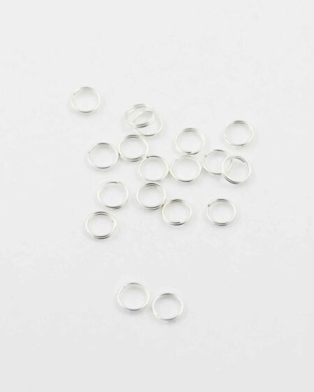 Split ring, 5mm. Sold per pack of 20