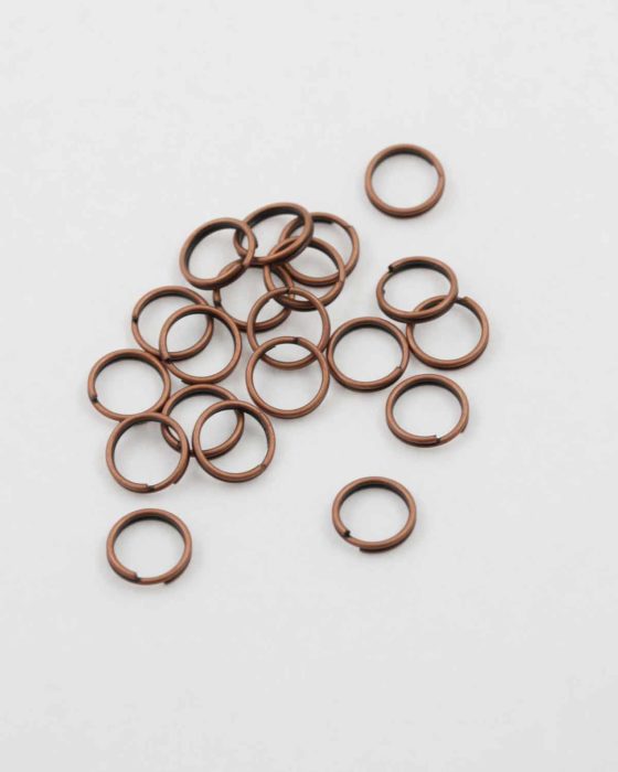 Split ring 8mm antique copper