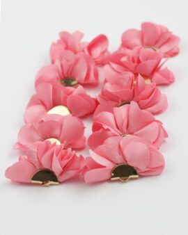 large fabric flowers pink