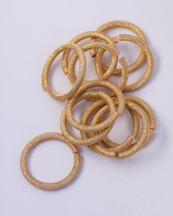 Aluminium ring 32mm gold