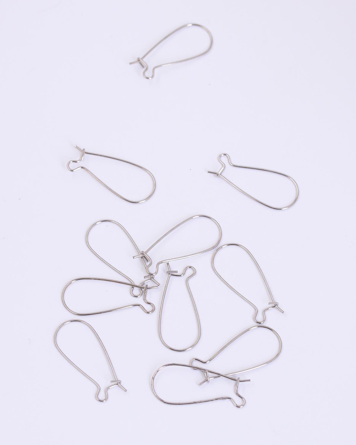 Hooped ear wires Antique silver