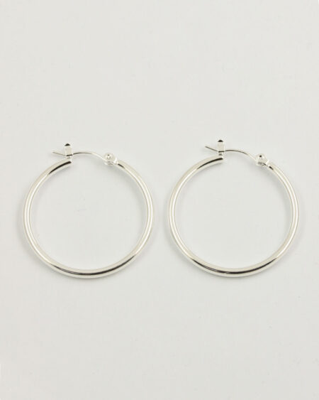 Earring hoopes 30mm Silver