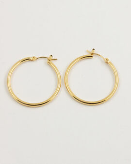 Earring hoopes 30mm gold
