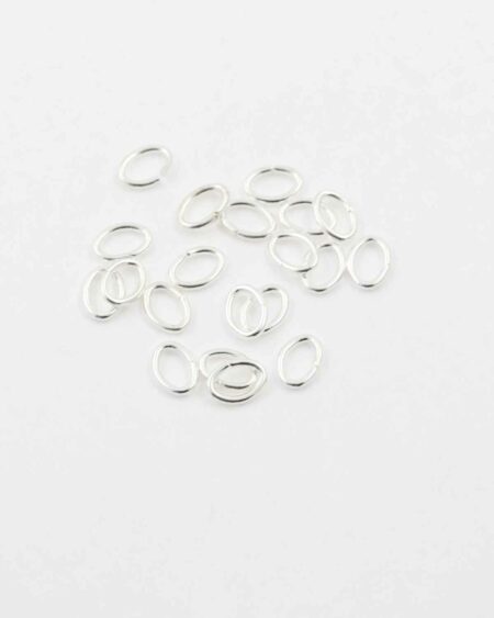 Oval Jump ring, 5 x 7 mm. Sold per pack of 20