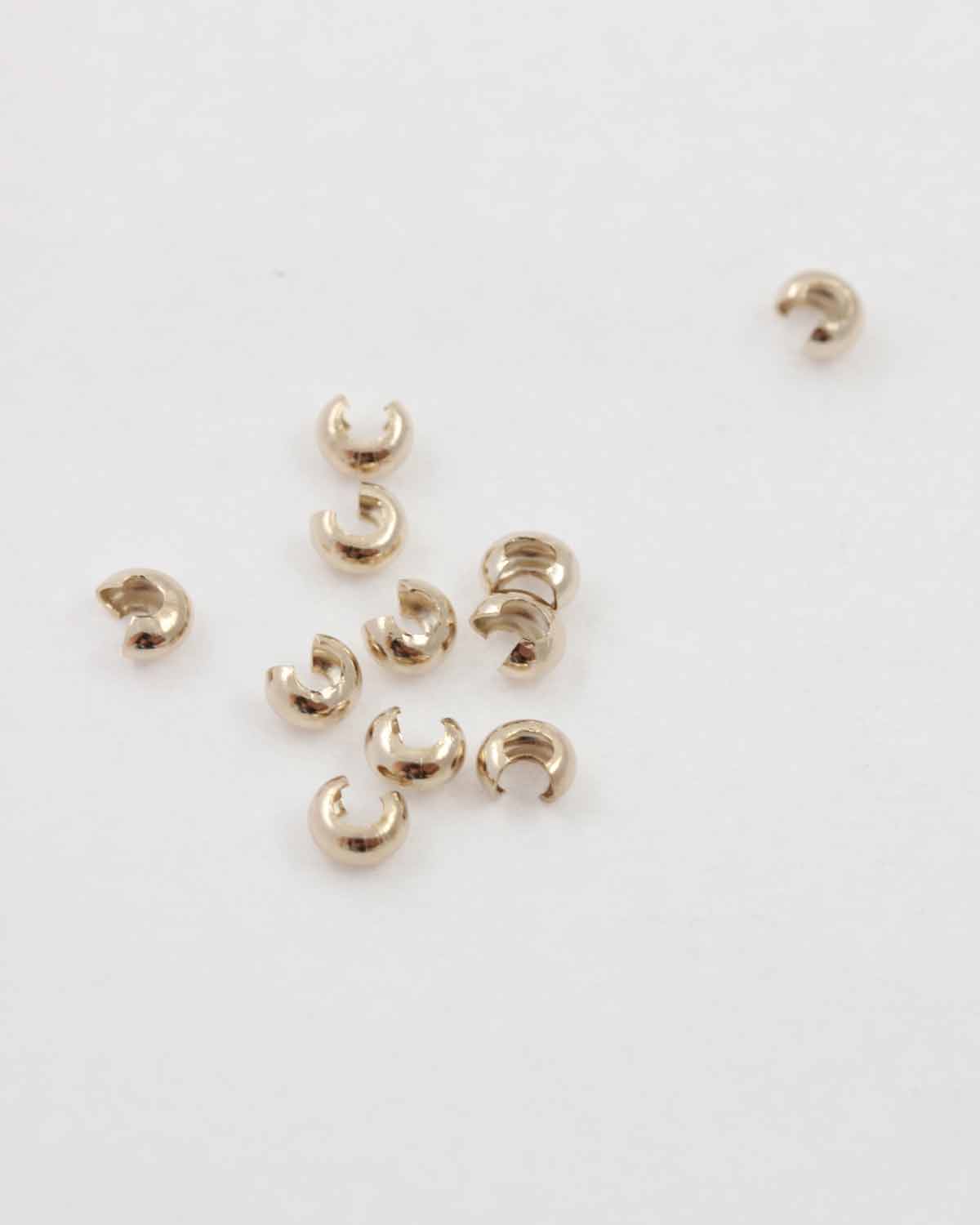 4mm Crimp Covers Gold Crimp Covers Silver Crimp Covers -  in