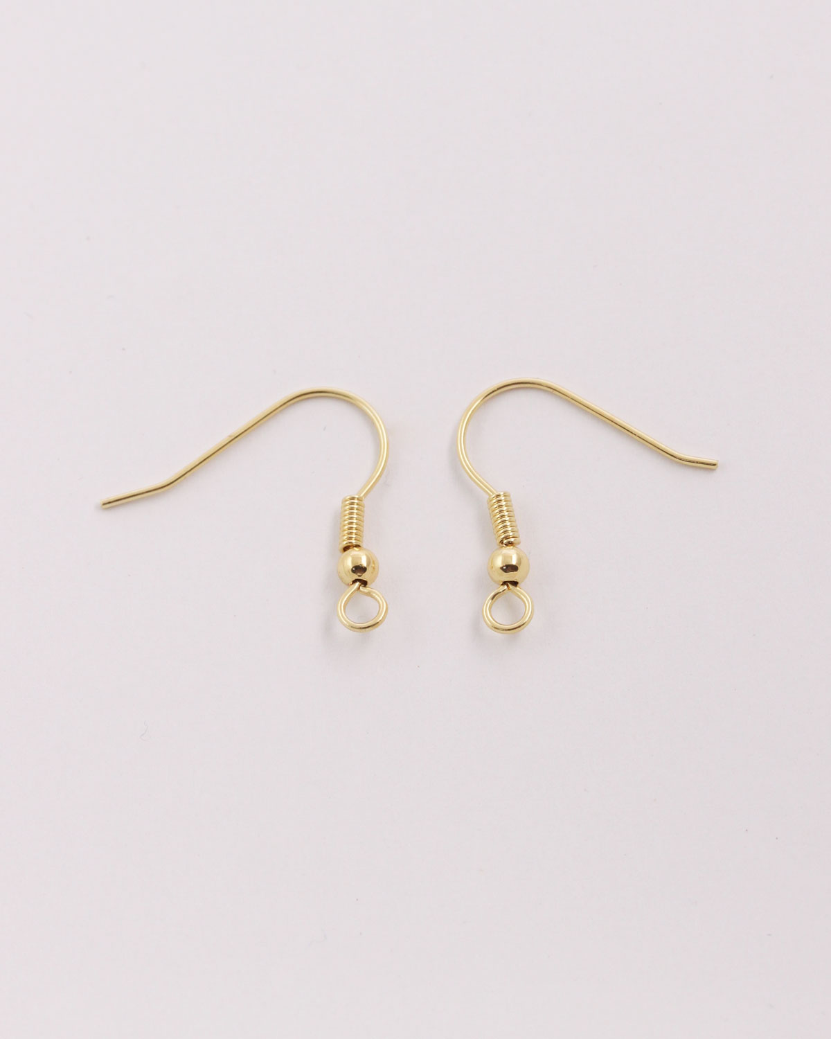 French Ear Wires 18k Gold and Rhodium Plated 23mm. Sold per pack of 20 ...