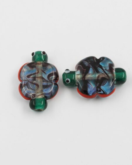 handmade butterfly glass bead