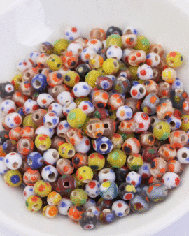 Mix Colour Glass Beads 4-5mm