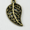 Curved leaf charm - Sold in packs of 20 pieces