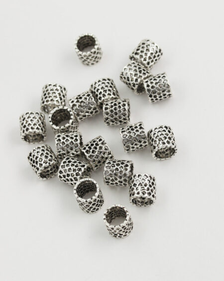 cut out spacer 8x8mm antique silver