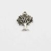 Tree charm antique silver