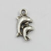 dolphin charm antique silver