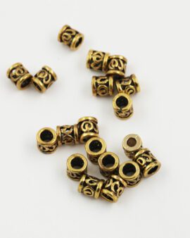 koru spacer 8x8mm antique gold