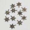 filigree star charm 20mm antique silver