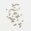 tiny star bead 5mm antique silver