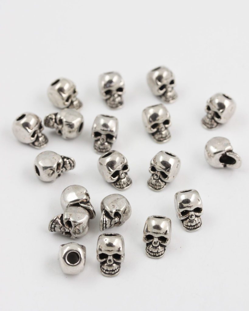 Skull Bead 10mm. Sold per pack of 20 Auckland Beads NZ , beads and
