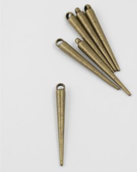 spike pendant antique brass