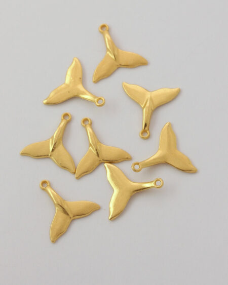 whale tail charm Gold