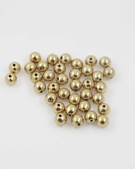 Metal bead antique gold 8mm