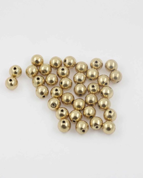 Metal bead antique gold 8mm