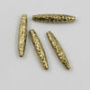 dimpled cylinder beads antique gold