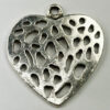 Cut out Heart Pendant - Sold per packs of 10 ( 1=10 pieces )