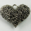 Hollow filigree heart pendant