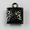 Hollow filigree Square charm - Sold in packs of 10 ( 1=10 pieces )