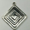 Flat Diamond relief pendant - Sold per pack of 4