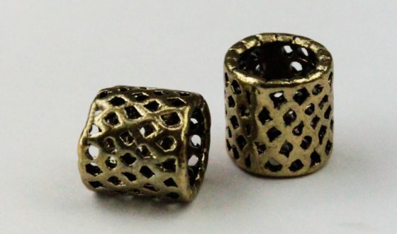 cut out spacer 8x8mm antique gold