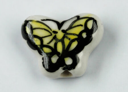 Porcelain Butterfly Beads - Sold per pack of 4 ( 1=4 pieces)