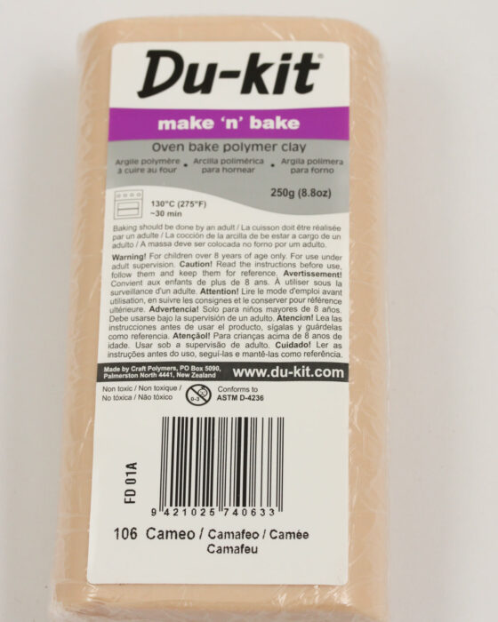Du-kit polymer clay 250 grams Cameo