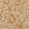 seed beads 2mm Clear and Peach