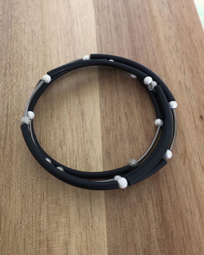 pvc rubber cord bracelet